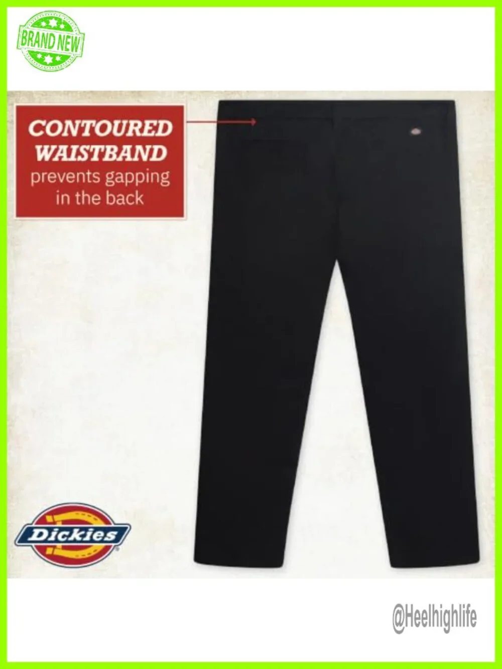 Mid Rise Slim Fit Bootcut Stretch Twill Work Pants Anti-Gap Waistband Plus Size